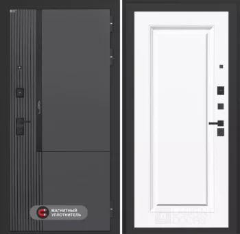 Входная дверь Лаб 2 Про 27 - Эмаль RAL 9003